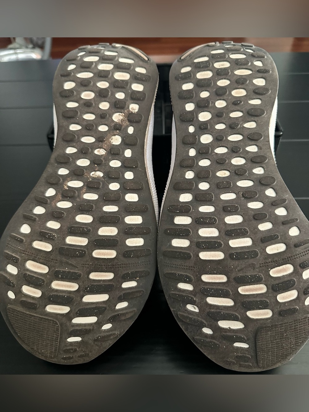 Nike Black and White Flyknit Running Sneakers - Picture 5 of 5